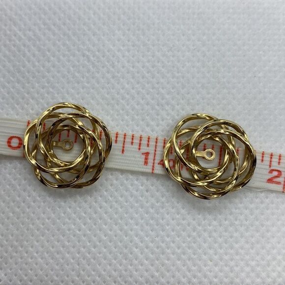 💛 14k Yellow Gold Earring Jackets - Picture 5 of 5